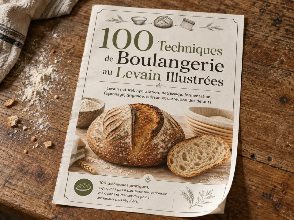 Fiche du guide imprimée en format A4 posée sur une table en bois